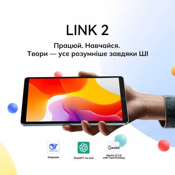 Фото - Планшет Blackview Link 2 WiFi 8.68'' 4/128Gb Midnight Black (LINK2_MB)
