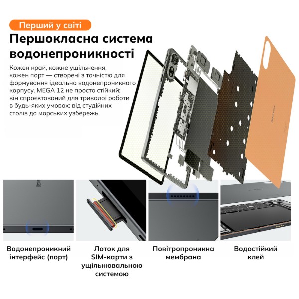 Фото - Планшет Blackview MEGA 12 SET 12.2" 12/256GB 5G Space Grey