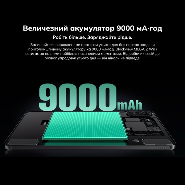 Фото - Планшет Blackview MEGA 2 WiFi 12" 12/256GB Moss Green