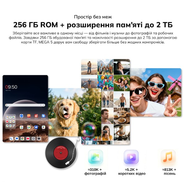 Фото - Планшет Blackview MEGA 5 SET 12.2" 8/256GB LTE Ice Blue