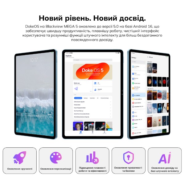Фото - Планшет Blackview MEGA 5 SET 12.2" 8/256GB LTE Ice Blue
