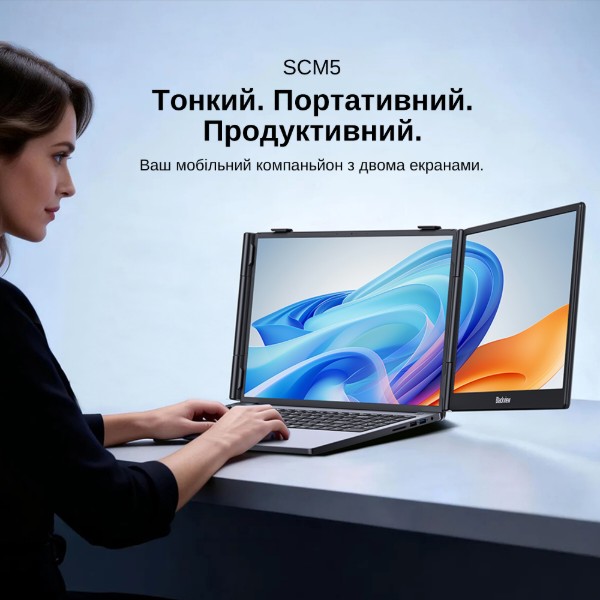 Фото - Монітор Blackview SCM5 Single Screen Grey Black (BVSCM5)
