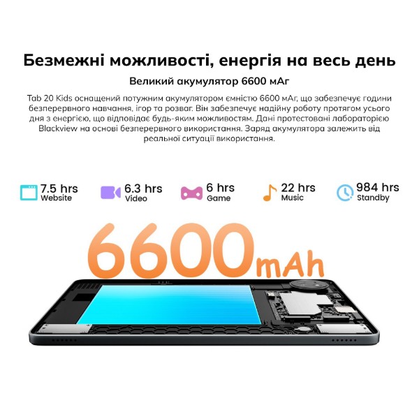 Фото - Планшет Blackview Tab 20 Kids 10.1'' 4/64GB WiFi Unicom Purple