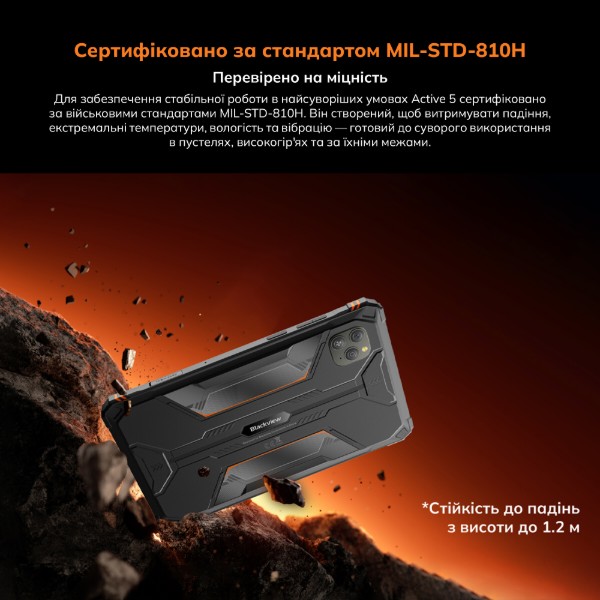 Фото - Планшет Blackview Tab Active 5 8.68'' 6/128GB LTE Orange (6931548326304)
