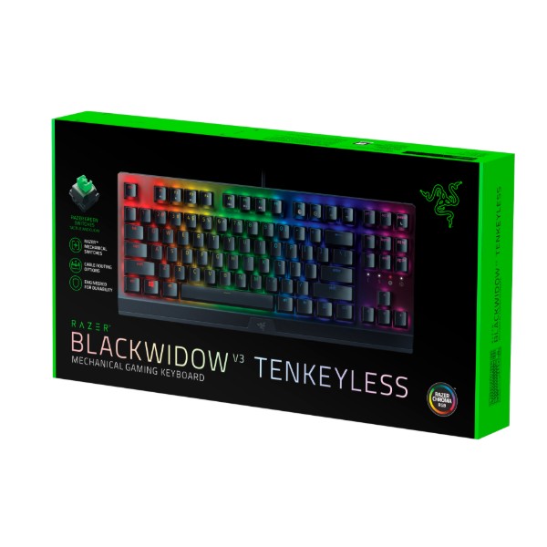 Фото - Клавіатура дротова ігрова Razer BlackWidow V3 TKL RU (RZ03-03490700-R3R1)