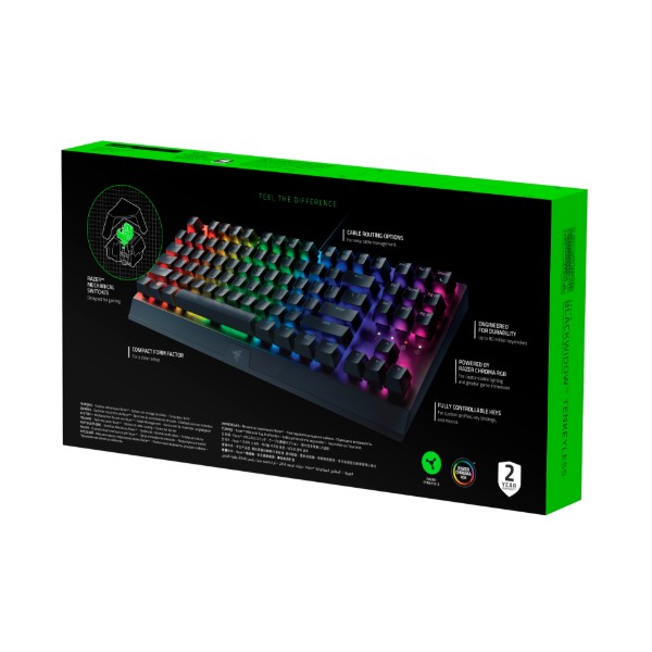 Фото - Клавіатура дротова ігрова Razer BlackWidow V3 TKL RU (RZ03-03490700-R3R1)