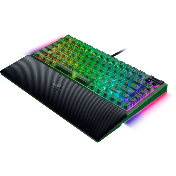 Фото - Клавіатура дротова ігрова Razer BlackWidow V4 75%, Phantom Green (RZ03-05003300-R3M1)