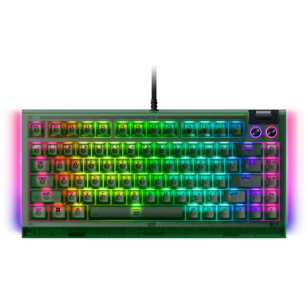 Фото - Клавіатура дротова ігрова Razer BlackWidow V4 75%, Phantom Green (RZ03-05003300-R3M1)