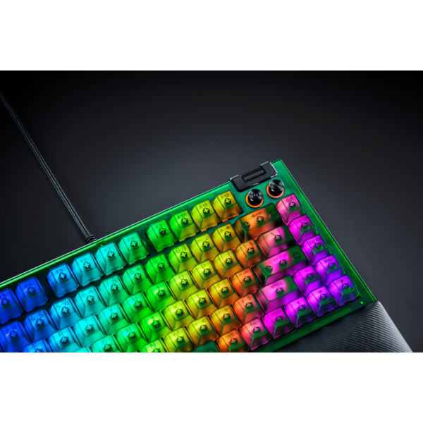 Фото - Клавіатура дротова ігрова Razer BlackWidow V4 75%, Phantom Green (RZ03-05003300-R3M1)