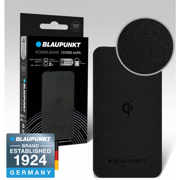 Фото - Батарея мобільна Blaupunkt 10000 mAh + Wireless charge (BL-110WPB/1VH)