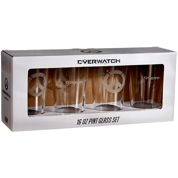 Фото - Набір склянок Blizzard OVERWATCH Pint Glasses 4шт. (B62425)