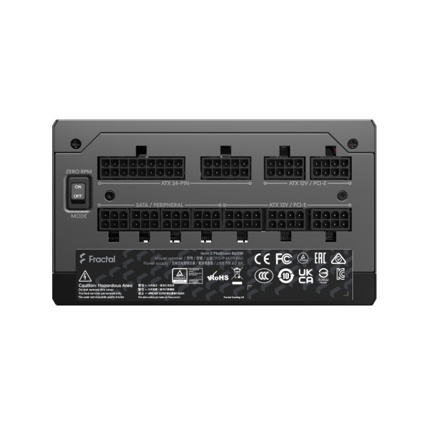 Фото - Блок питания для ПК Fractal design Ion +2 Platinum 860W (FD-P-IA2P-860-EU)