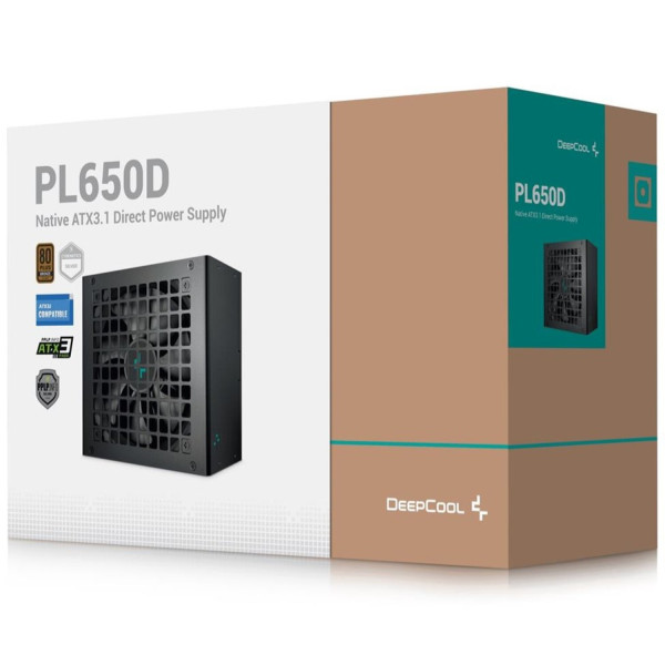 Фото - Блок питания для ПК Deepcool PL650D 650W (R-PL650D-FC0B-EU-V2)
