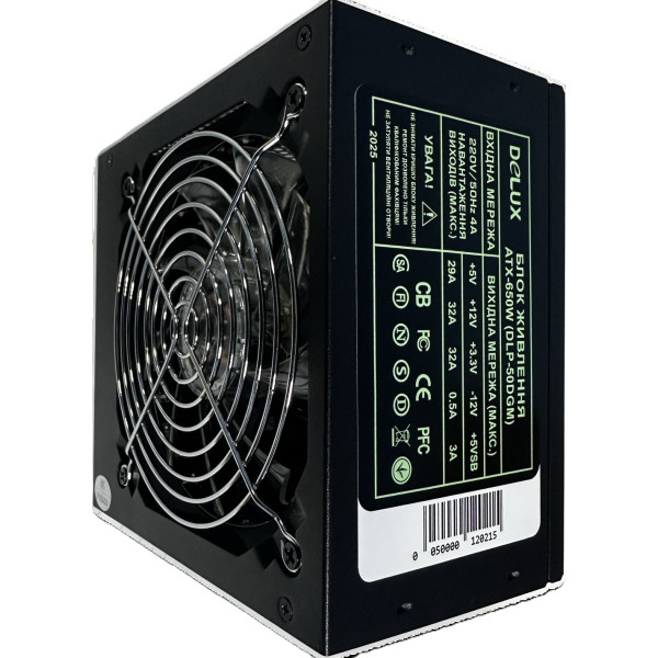 Фото - Блок живлення для ПК Delux DLP-50DGM 650W