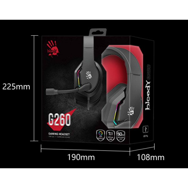 Фото - Гарнитура проводная игровая Bloody G260 Black