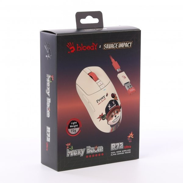 Фото - Миша бездротова ігрова Bloody R72 Ultra (Proxy Boom)