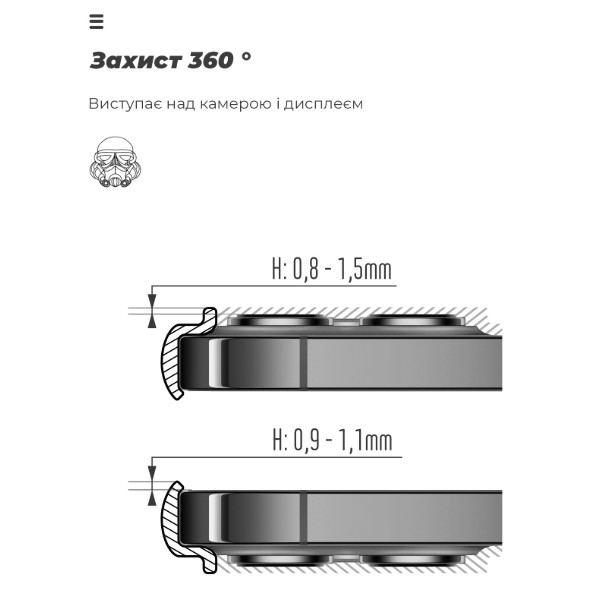 Фото - Чехол для смартфона Armorstandart ICON for Tecno Spark 30C 4G (kl5) Camera cover Dark Blue (ARM81204)