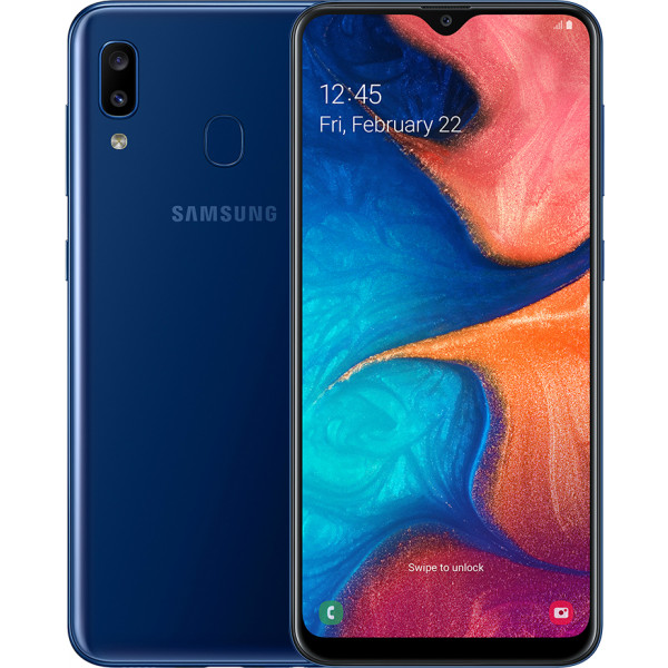 Фото - Смартфон Samsung Galaxy A20 3/32Gb Blue (SM-A205FZBV)