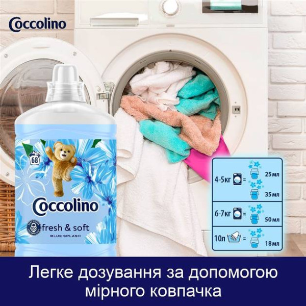 Фото - Ополіскувач для білизни Coccolino Blue Splash 1.7 л