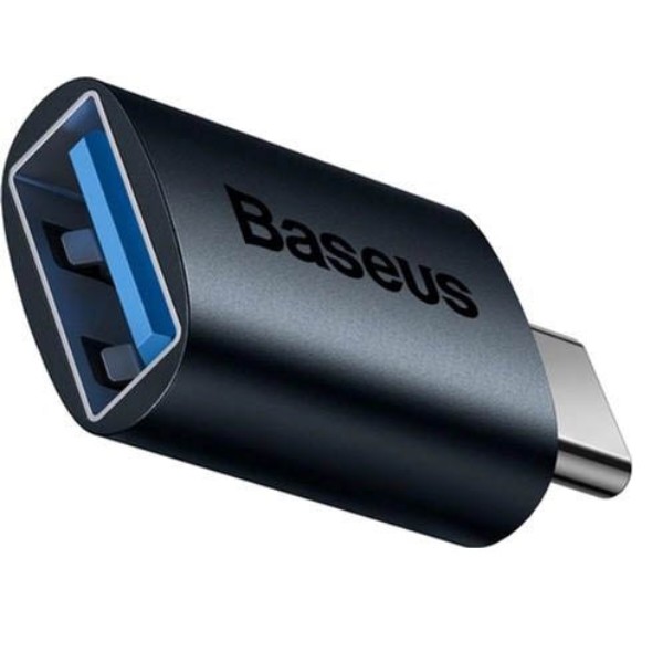 Фото - Переходник Baseus Ingenuity Series Mini OTG Adaptor Type-C to USB-A 3.1 Blue (ZJJQ000003)