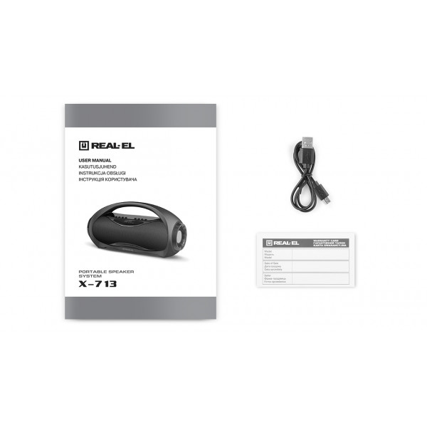 Фото - Акустична система REAL-EL X-713 Black