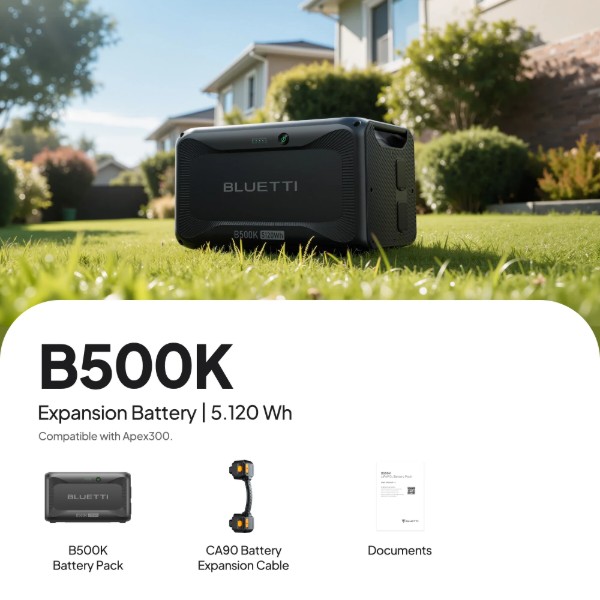 Фото - Додаткова батарея до зарядної станції Bluetti B500K2 Expansion Battery 5120Wh