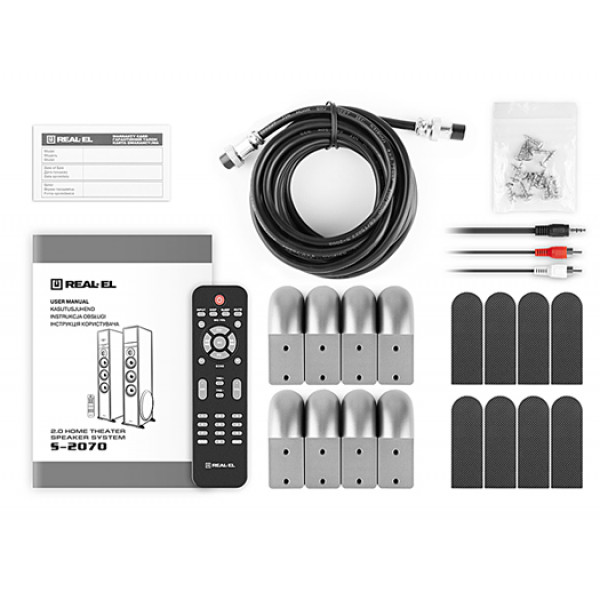Фото - Акустична система стаціонарна REAL-EL S-2070 Black