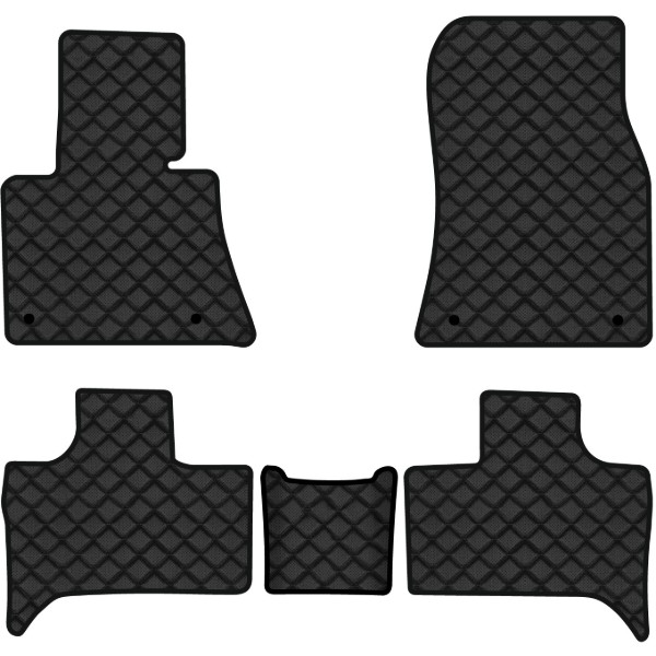 Фото - Килимки з екошкіри в салон авто EVAtech ECO для X5 (E53) Restyling BMW 2003-2006 1 покоління SUV EU BM12222CB5BW4BBLB