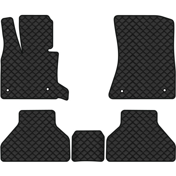 Фото - Коврики из экокожи в салон авто EVAtech ECO для X5 (E70) (open threshold) BMW 2006-2013 2 поколение SUV EU BM325C5BW4BBB