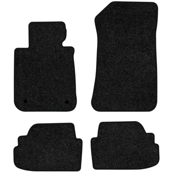 Фото - Килимки ворсові в салон авто EVAtech Standard для BMW 1 Series (E81) 2004-2013 1 покоління Htb EU чорний кант BM44382PB4BW2VEB