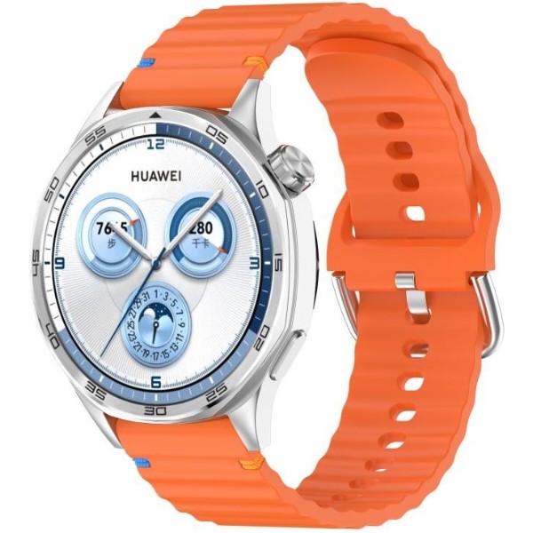 Фото - Ремінець для смарт-годинника BeCover Ribbed Tape (22mm) for Huawei Watch GT 5 / GT 4 (46mm) / GT 3 (46mm) / GT 2 (46mm) / GT 2 Pro / Watch GS Pro Orange (714289)