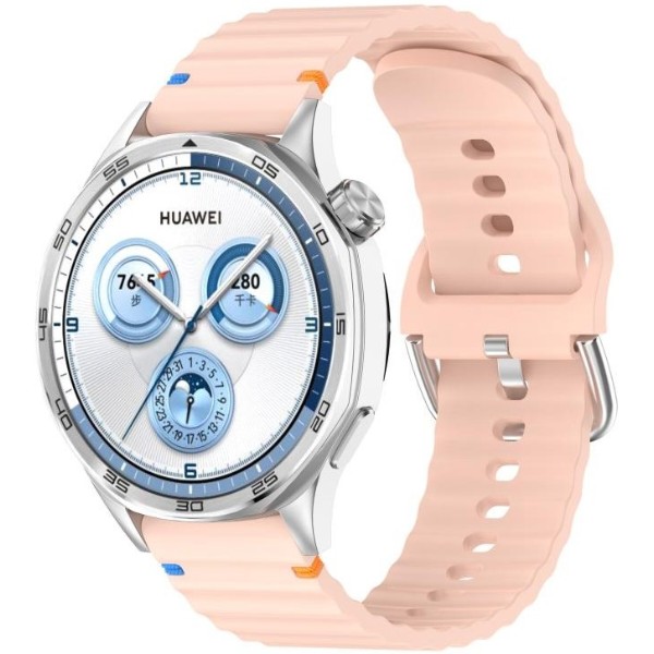 Фото - Ремінець для смарт-годинника BeCover Ribbed Tape (22mm) for Huawei Watch GT 5 / GT 4 (46mm) / GT 3 (46mm) / GT 2 (46mm) / GT 2 Pro / Watch GS Pro Pink (714290)