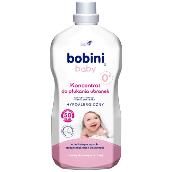 Фото - Ополаскиватель для белья Bobini Концентрированный для детс. вещей с экстрактом хлопка 1,8 л, 0+ (33205)