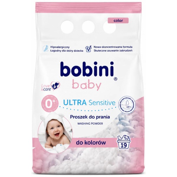 Фото - Стиральный порошок Bobini для цвет. дет. одеж. гипоаллергенный 1,425 кг 0+ (48490) Фото - Стиральный порошок Bobini для цвет. дет. одеж. гипоаллергенный 1,425 кг 0+ (48490)