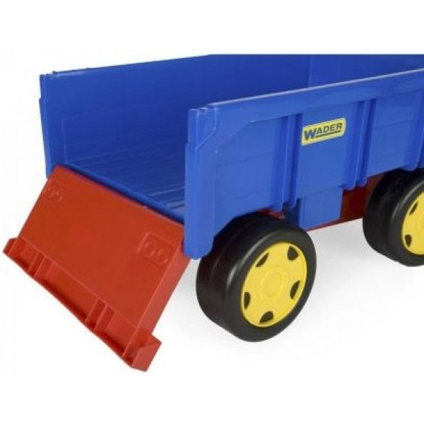 Фото - Базовий ігровий транспорт для малюка Wader Вантажівка "Гігант" + іграшка візок (65100)