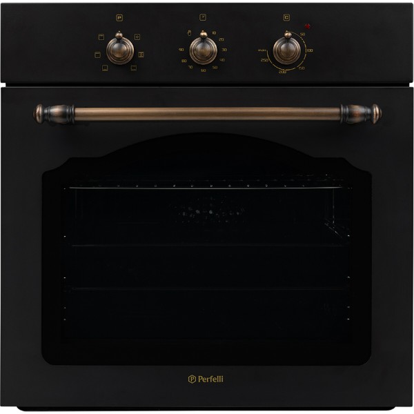 Фото - Духовой шкаф Perfelli BOE 6610 BL RETRO