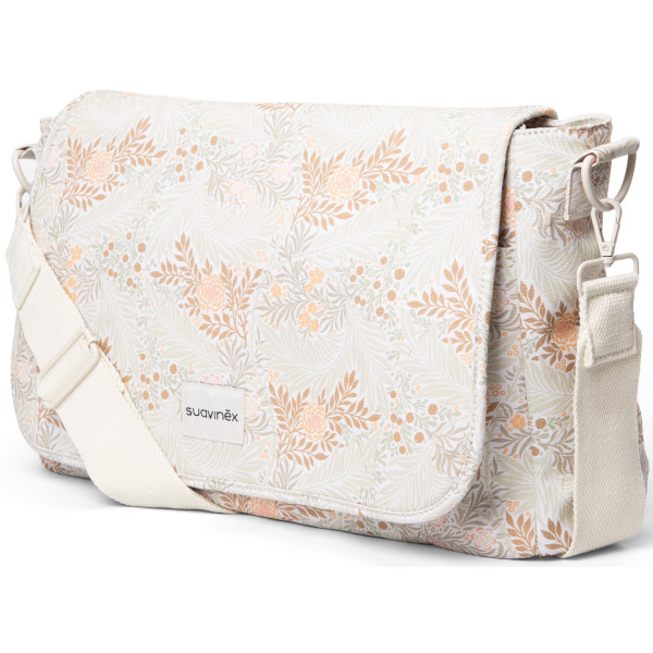 Фото - Сумка для коляски Suavinex велика Poetry біла з малюнком (403038)
