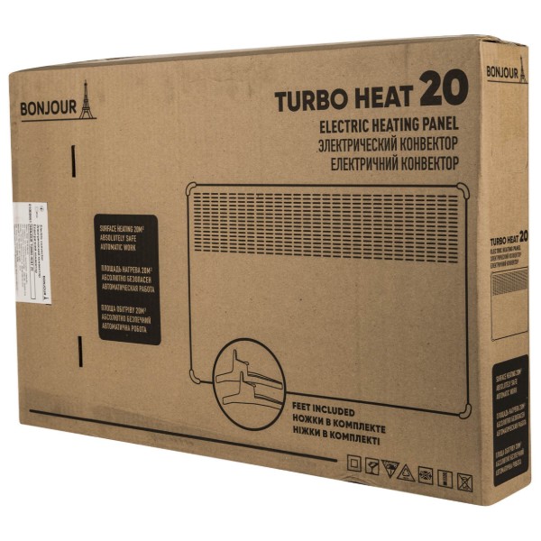 Фото - Конвектор Bonjour Turbo Heat 20 CEG BL-Meca/Q1 (1750W) з комплектом підставок