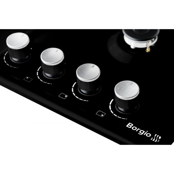 Фото - Варочная панель газовая Borgio 6940-17 FFD black Enamelled