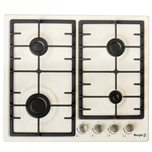 Фото - Варочная панель газовая Borgio 6940-17 FFD Ivory Enamelled Фото - Варочная панель газовая Borgio 6940-17 FFD Ivory Enamelled
