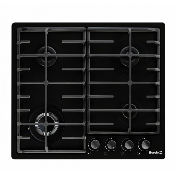 Фото - Варильна поверхня газова Borgio 6942-17 FFD Black Enamelled