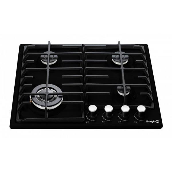 Фото - Варильна поверхня газова Borgio 6942-17 FFD Black Enamelled
