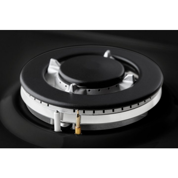Фото - Варильна поверхня газова Borgio 6942-17 FFD Black Enamelled