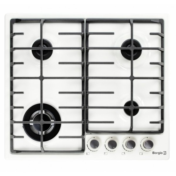 Фото - Варочная панель газовая Borgio 6942-17 FFD White Enamelled Фото - Варочная панель газовая Borgio 6942-17 FFD White Enamelled