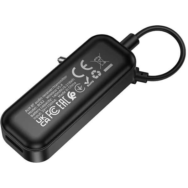 Фото - Бездротовий адаптер автомобільний BOROFONE BC62 Walker AUX BT audio receiver/transmitter (6941991124143)