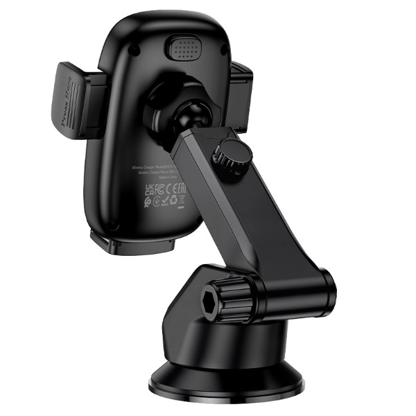 Фото - Автодержатель с беспроводной зарядкой BOROFONE BH223 Follower push-type wireless fast charging car holder(center console) (6941991121319)