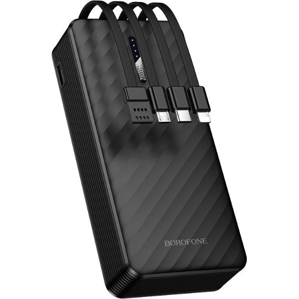 Фото - Батарея мобильная BOROFONE BJ84A 20000mAh Black (6941991126178)