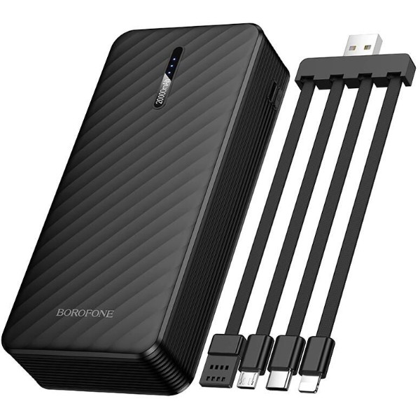 Фото - Батарея мобильная BOROFONE BJ84A 20000mAh Black (6941991126178)