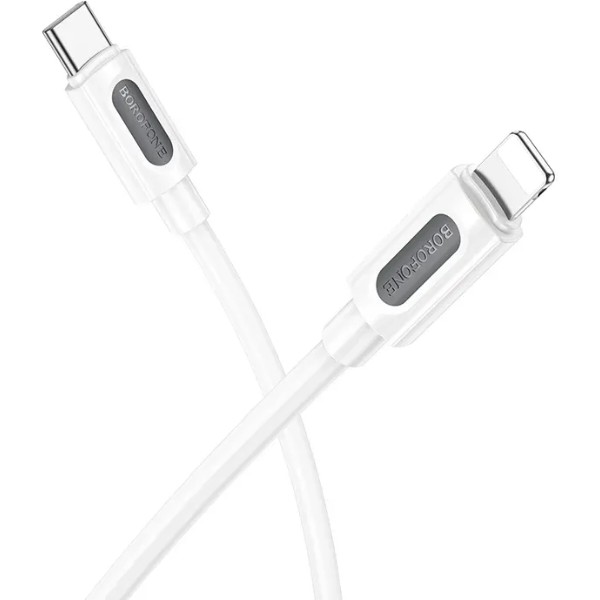 Фото - Кабель BOROFONE BX114 Structure PD iP White (6941991116834)
