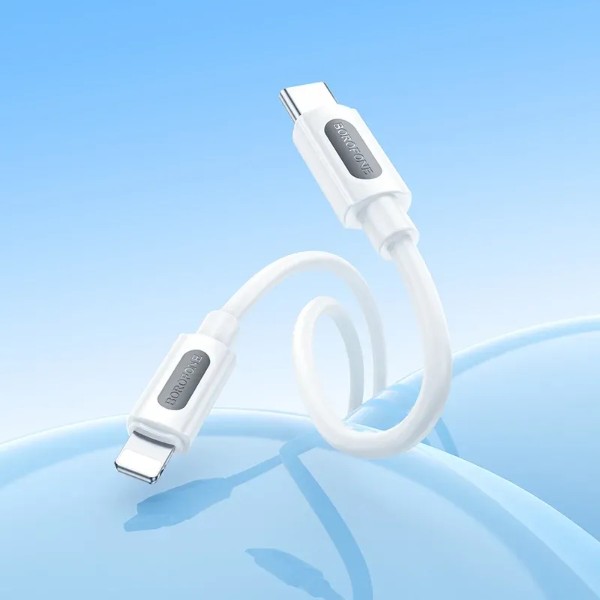 Фото - Кабель BOROFONE BX114 Structure PD iP White (6941991116834)